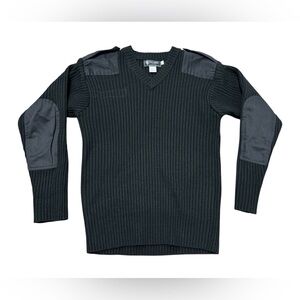 Tact Squad Men’s Commando V-Neck Tactical Sweater Size Small Black